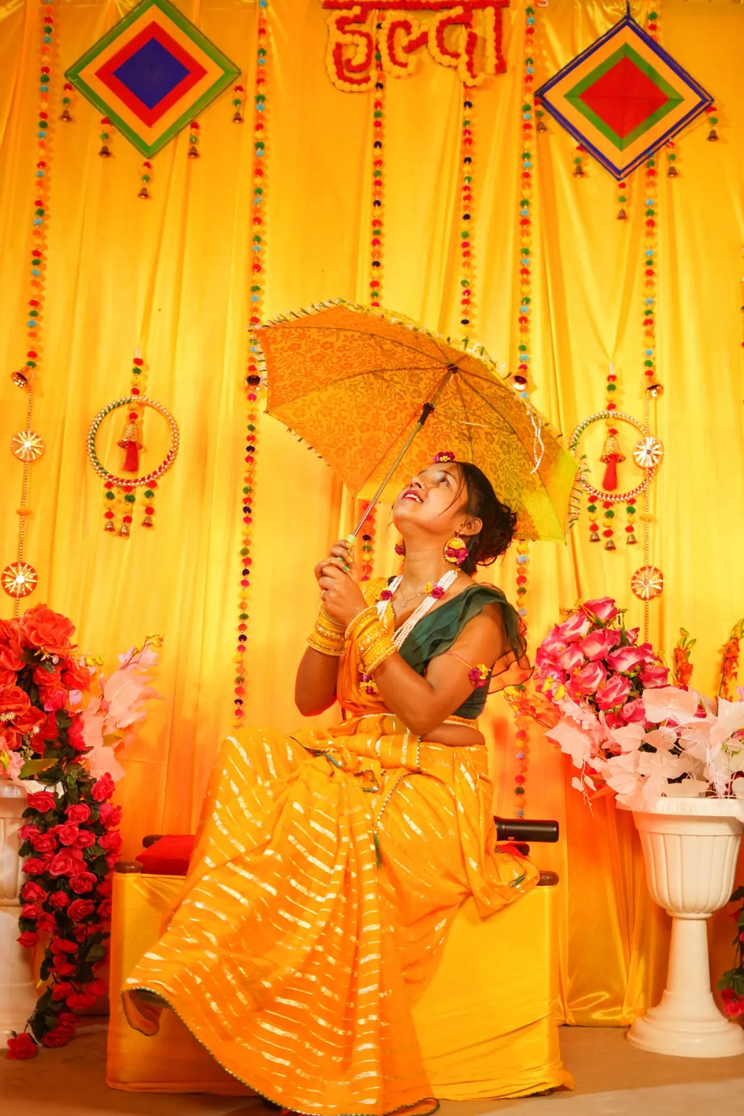 Haldi courtyard — an AI Photoshoot scene option